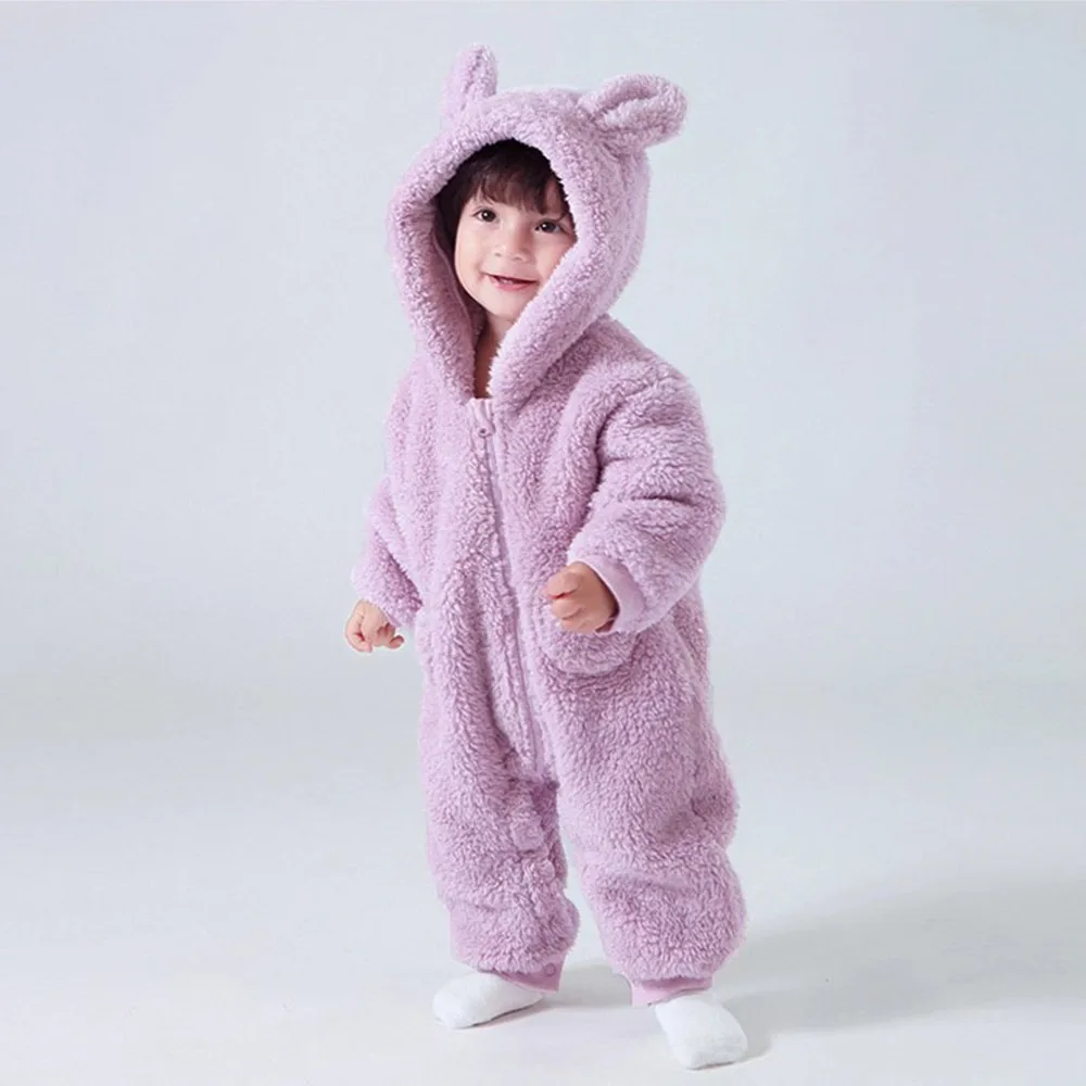 1-24M Newborn Baby Rompers Cute Fleece Infant Boy Girls Overalls Toddler Hooded Pajamas
1-24M Newborn Baby Rompers Cute Fleece Infant Boy Girls Overalls Toddler Hooded Pajamas