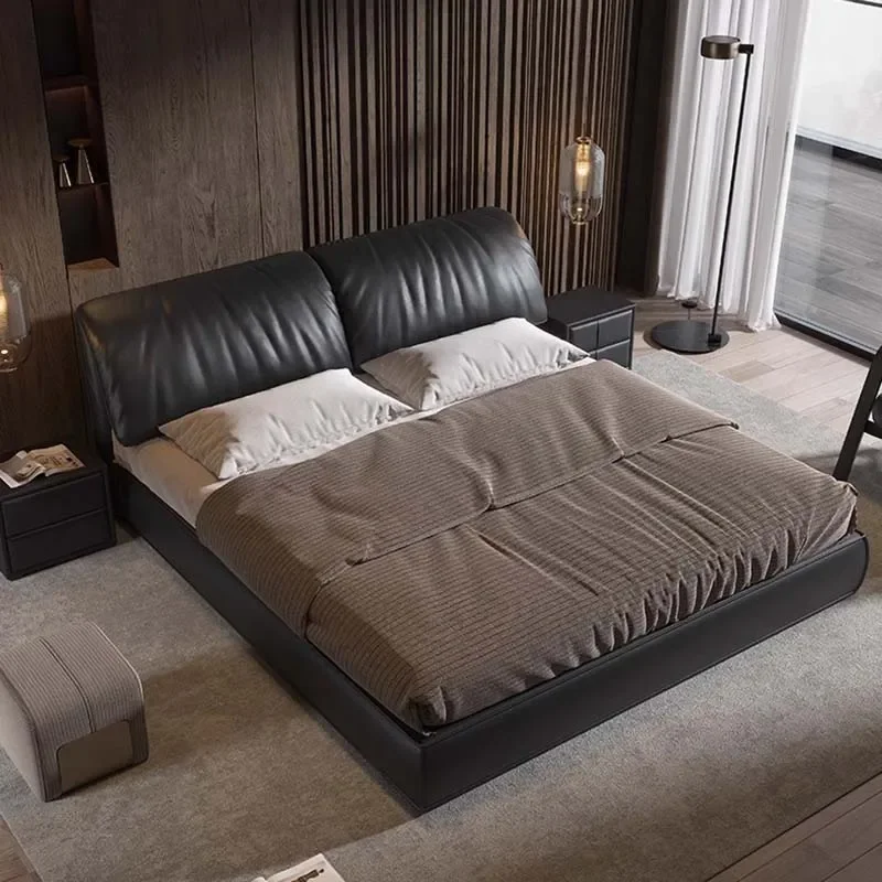 King Size Double Bed Modern Leather Aesthetic Lounge Storage Bed Multifunctional Wood Cama De Casal Luxuosa Luxury Furniture
King Size Double Bed Modern Leather Aesthetic Lounge Storage Bed Multifunctional Wood Cama De Casal Luxuosa Luxury Furniture