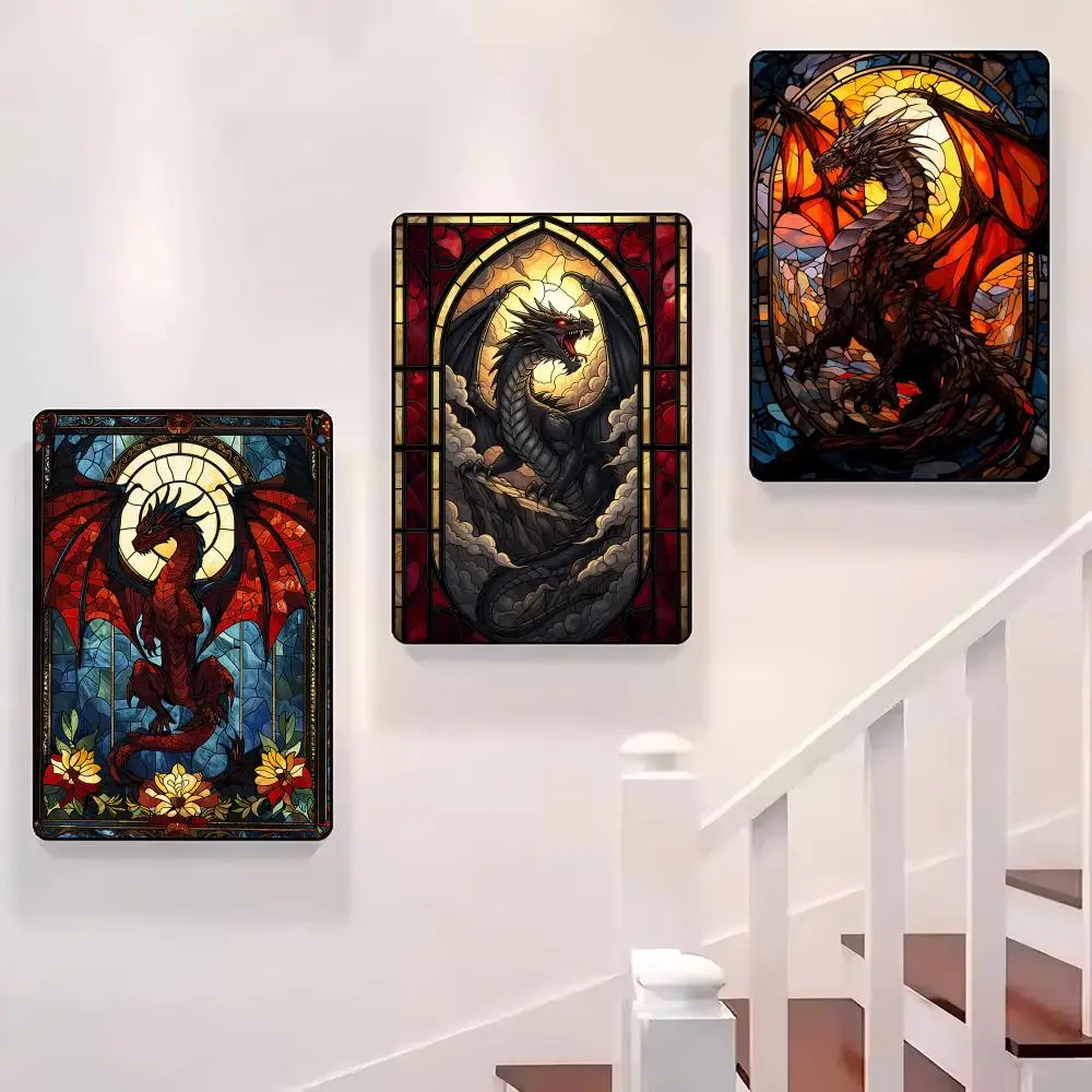 Stained Glass Dragon Poster Sticky Wall Waterproof Home Living Room Bedroom Bar Aesthetic Decoration Perfect Gift
Stained Glass Dragon Poster Sticky Wall Waterproof Home Living Room Bedroom Bar Aesthetic Decoration Perfect Gift