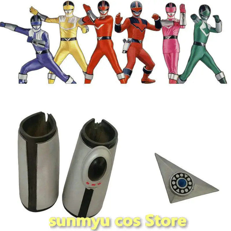 Mirai Sentai Timeranger Armcovers Wrist Bands and Buckle Cosplay Props Custom Size
Mirai Sentai Timeranger Armcovers Wrist Bands and Buckle Cosplay Props Custom Size