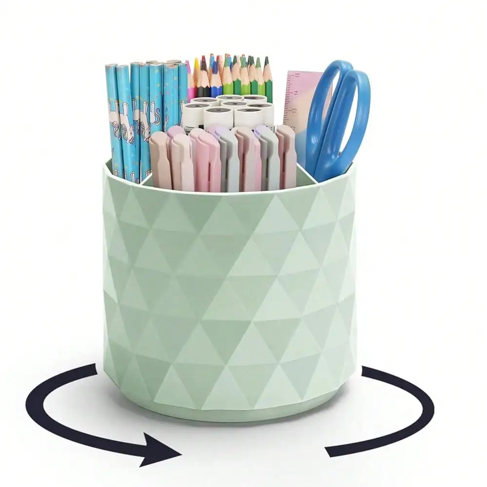 Desk Organizer,Sparkling Diamond-Like Pen Holder For Desk 360Rotating Office Accessories,Pencil Cup With 5 Compartments Storage Box Caddy For Office,Schoolsss,Home,Art Supply(Green)
Desk Organizer,Sparkling Diamond-Like Pen Holder For Desk 360Rotating Office Accessories,Pencil Cup With 5 Compartments Storage Box Caddy For Office,Schoolsss,Home,Art Supply(Green)