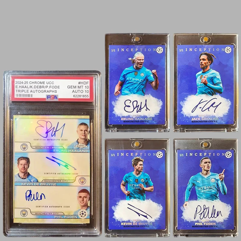 Topps Chrome Inception Diy Haaland Foden De Bruyne Grealish Manchester City Football Star Autograph Trading Card Gift Collection
Topps Chrome Inception Diy Haaland Foden De Bruyne Grealish Manchester City Football Star Autograph Trading Card Gift Collection