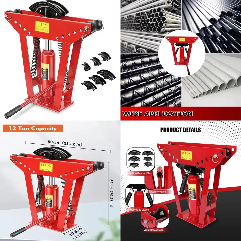 Ручной трубогиб для медных труб на 12 тонн, 90 градусов ° -180 ° Регулируемый, 6 насадок (от 1/2 до 2 дюймов) для стальных и металлических пресс-форм с храповым механизмом
Ручной трубогиб для медных труб на 12 тонн, 90 градусов ° -180 ° Регулируемый, 6 насадок (от 1/2 до 2 дюймов) для стальных и металлических пресс-форм с храповым механизмом