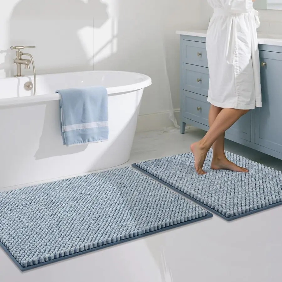 Bathroom Rugs Set 2 PieceChenille Bath Mats Non SlipThick Soft Absorbent Beach Bath RugShower Floor Mat Machine WashableBathroom
Bathroom Rugs Set 2 PieceChenille Bath Mats Non SlipThick Soft Absorbent Beach Bath RugShower Floor Mat Machine WashableBathroom