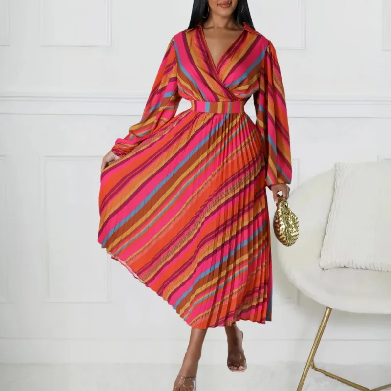 Red Yellow Polyester African Dresses for Women Summer Fashion 2025 African V-neck Long Sleeve Long Maxi Dress Africa Clothing
Red Yellow Polyester African Dresses for Women Summer Fashion 2025 African V-neck Long Sleeve Long Maxi Dress Africa Clothing