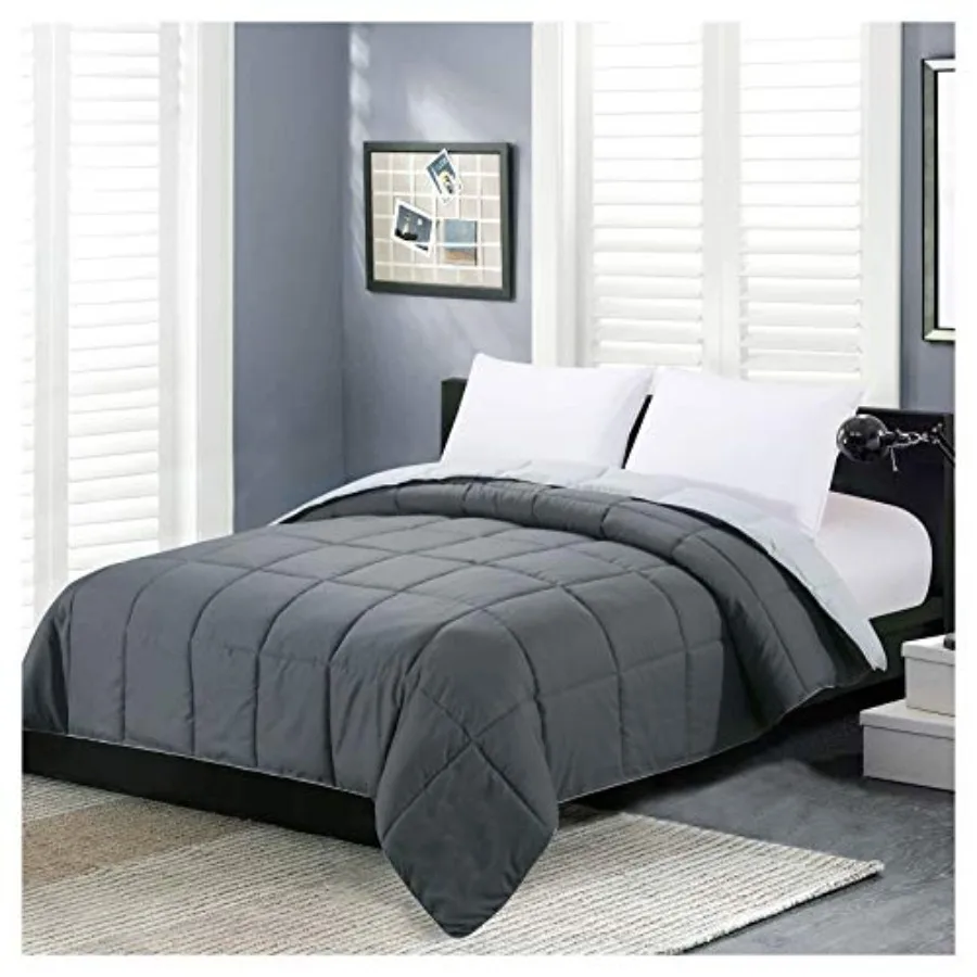 Comforters Queen Size - Grey Duvet Insert Down Alternative Bed Queen Comforter, Lightweight Bedding Comforters Full Size Quilte
Comforters Queen Size - Grey Duvet Insert Down Alternative Bed Queen Comforter, Lightweight Bedding Comforters Full Size Quilte