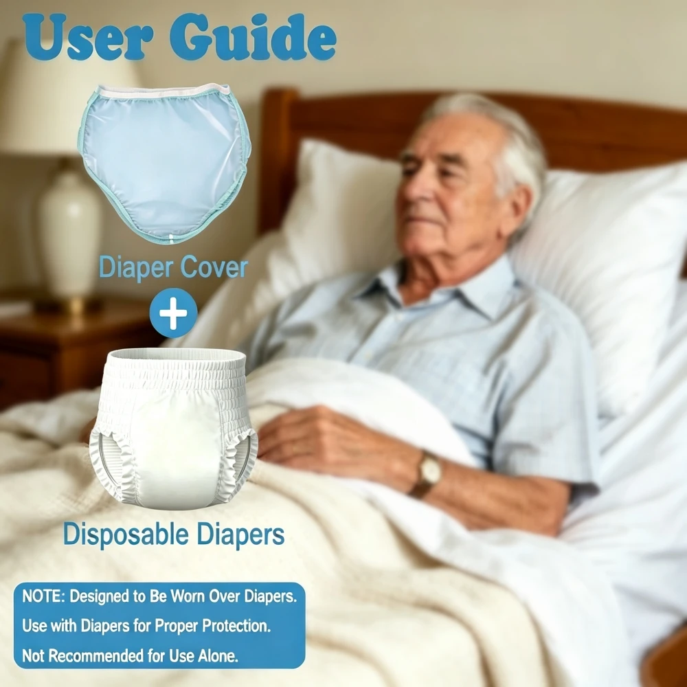 TPU Waterproof Incontinence & Shower Shorts for Elderly Men And Women Adult Diaper Cover with Stretch Adhesive Bandage
TPU Waterproof Incontinence & Shower Shorts for Elderly Men And Women Adult Diaper Cover with Stretch Adhesive Bandage
