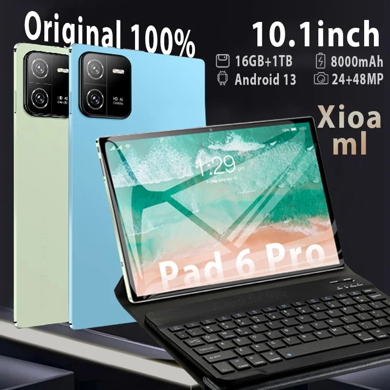 2024 Global Version Original Pad 6 Pro Tablets PC MTK6797 Android 13 tablet 10.1inch HD 4K Screen 5G WIFI Mi Pad 6 tablet pc
2024 Global Version Original Pad 6 Pro Tablets PC MTK6797 Android 13 tablet 10.1inch HD 4K Screen 5G WIFI Mi Pad 6 tablet pc