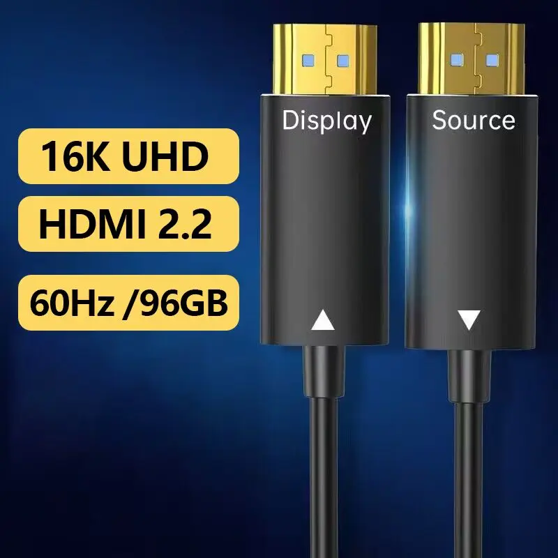 Optical Fiber HD MI Active AOC 16K@60Hz 3D AOC Fiber Optic Camera PVC Cable 96Gbps Male to Male 2.2 Cable
Optical Fiber HD MI Active AOC 16K@60Hz 3D AOC Fiber Optic Camera PVC Cable 96Gbps Male to Male 2.2 Cable