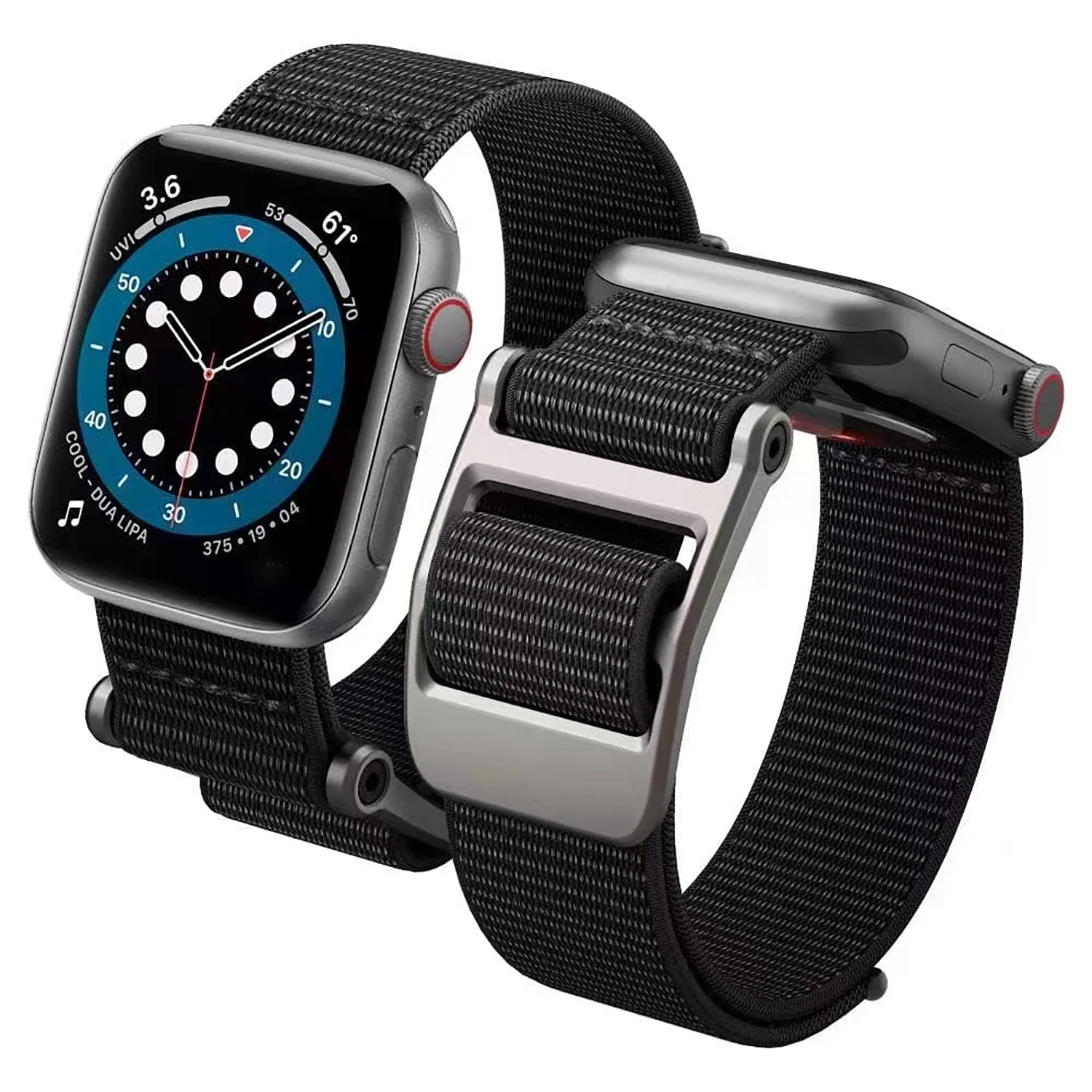 Perfect nylon buckle strap for Ultra1/2 49mm 46/45/44/42/41/40/38mm comfortable wearing strap suitable for iwatch 10/9/8/7/6/54
Perfect nylon buckle strap for Ultra1/2 49mm 46/45/44/42/41/40/38mm comfortable wearing strap suitable for iwatch 10/9/8/7/6/54