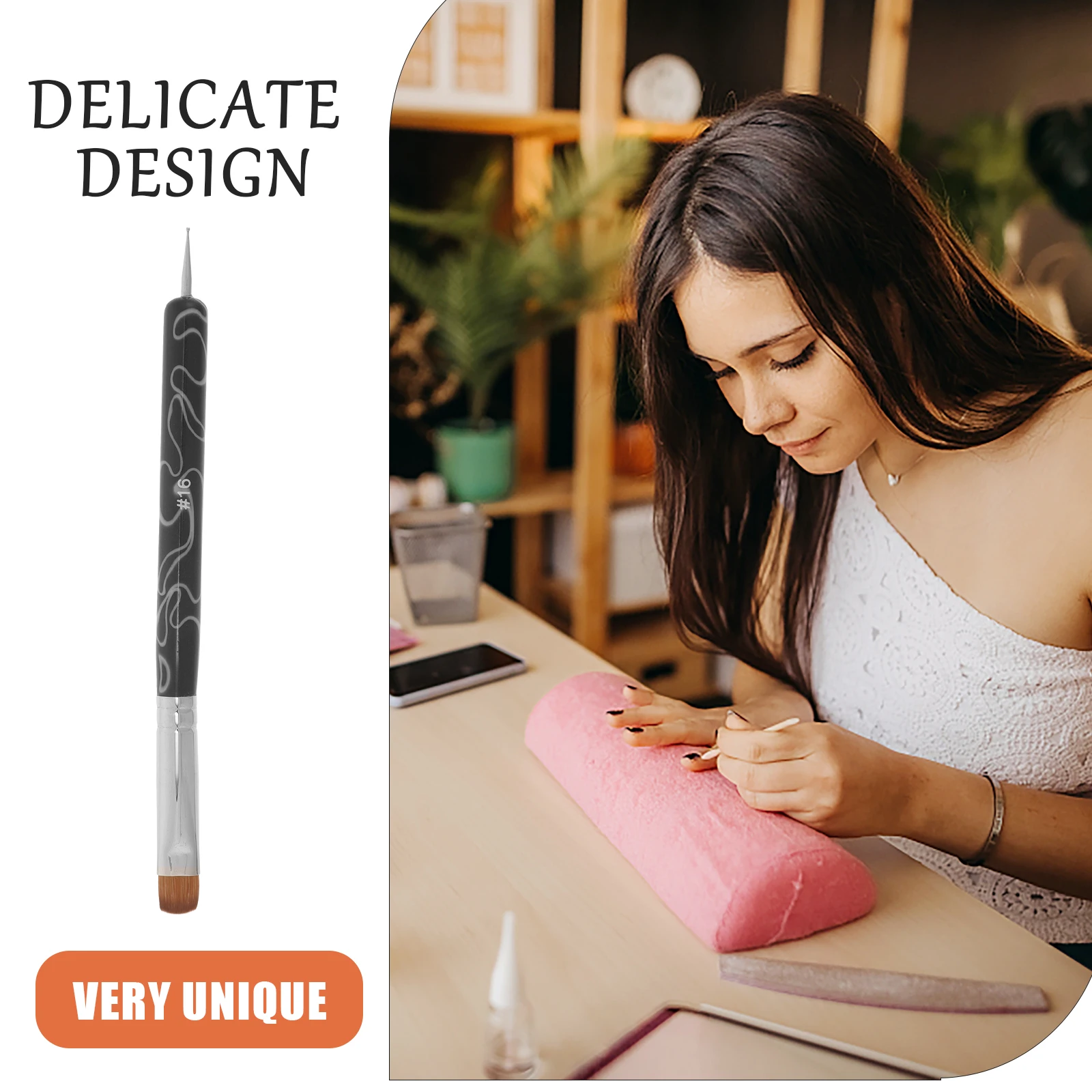 Nail Brush 16# Black Double Head Manicure Tools Nail Supplies Painting Pen Dotting Tool Salon Home Use Stainless Steel
Nail Brush 16# Black Double Head Manicure Tools Nail Supplies Painting Pen Dotting Tool Salon Home Use Stainless Steel