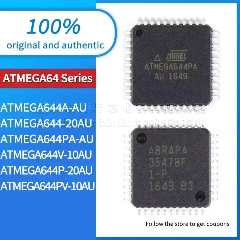 ATMEGA644PA ATMEGA644 ATMEGA644PV ATMEGA644P ATMEGA644V ATMEGA644A-AU/10AU/20AU black plastic shell
ATMEGA644PA ATMEGA644 ATMEGA644PV ATMEGA644P ATMEGA644V ATMEGA644A-AU/10AU/20AU black plastic shell
