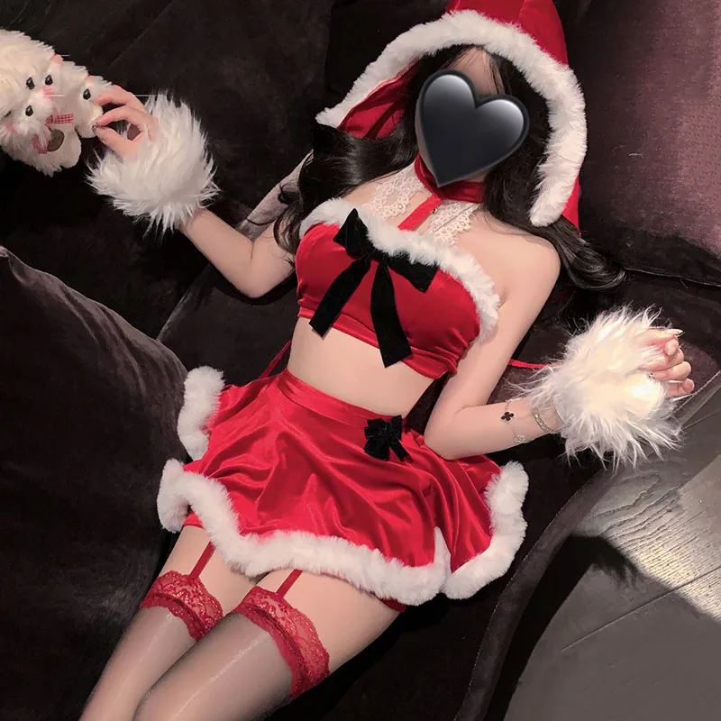 Christmas Party Dress Cosplay Costume Red New Year Top With Hat Uniform Xmas Santa Claus Role Play Sexy Cute Girl Nightdress
Christmas Party Dress Cosplay Costume Red New Year Top With Hat Uniform Xmas Santa Claus Role Play Sexy Cute Girl Nightdress