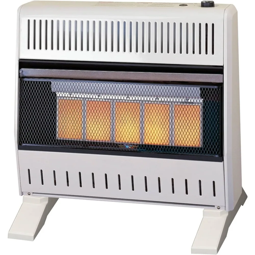 Heating Natural Gas Ventless Infrared Plaque Heater With Base Feet - 30,000 BTU, T-Stat Control - Model# MN300TPA-B
Heating Natural Gas Ventless Infrared Plaque Heater With Base Feet - 30,000 BTU, T-Stat Control - Model# MN300TPA-B