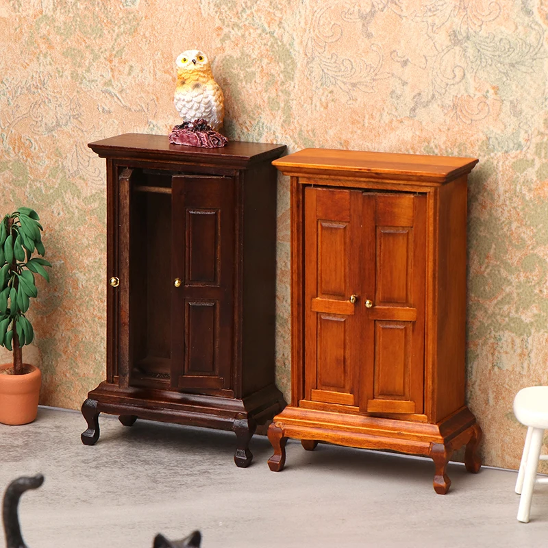 Double Doors Mini Wardrobe for 1/12 Dollhouse; Simulation Cabinet Toy for Doll's House Bedroom Decor
Double Doors Mini Wardrobe for 1/12 Dollhouse; Simulation Cabinet Toy for Doll's House Bedroom Decor