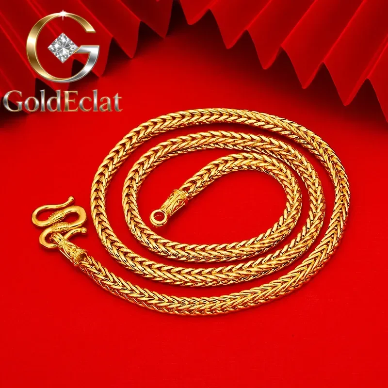 Ожерелье GoldEclat Luxury из чистого золота 24K 9999 пробы с драконом, мужской кулон-флюгер, ожерелье-киль
Ожерелье GoldEclat Luxury из чистого золота 24K 9999 пробы с драконом, мужской кулон-флюгер, ожерелье-киль