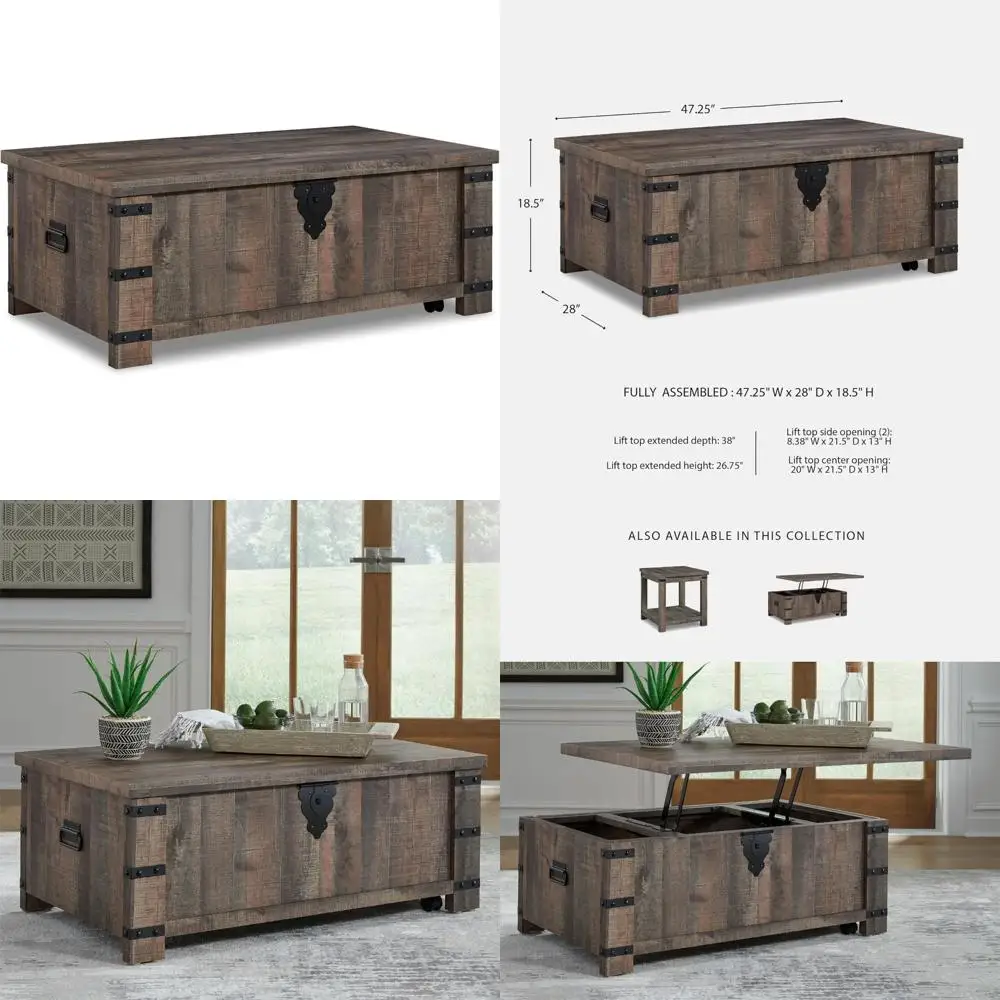 Повседневный журнальный столик с подъемным верхом в деревенском стиле темно-коричневом и черном цвете
Повседневный журнальный столик с подъемным верхом в деревенском стиле темно-коричневом и черном цвете