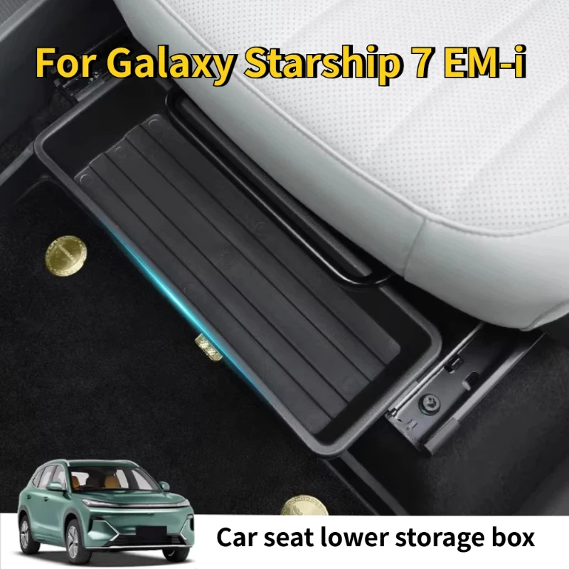 For Geely Galaxy Starship 7 Starray EM-i 2025 2026 Under Seat Storage Box Waterproof Scratch Resistant Sundries Box
For Geely Galaxy Starship 7 Starray EM-i 2025 2026 Under Seat Storage Box Waterproof Scratch Resistant Sundries Box