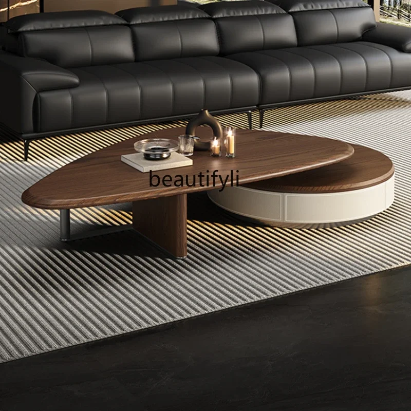 zzMinimalist Mid-Ancient Style Retractable Living Room Home Tea Table Small Apartment Walnut Light Luxury Retro
zzMinimalist Mid-Ancient Style Retractable Living Room Home Tea Table Small Apartment Walnut Light Luxury Retro