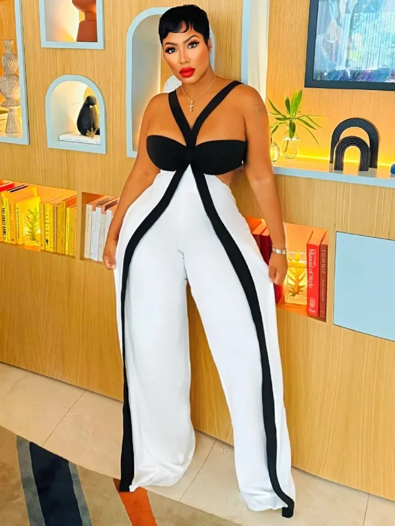 GUWU Women Cut Out Waist Patchwork Strapless Sexy Wide Leg Party Jumpsuits 2025 Summer Vacation One Piece Set Streetwear Outfits
GUWU Women Cut Out Waist Patchwork Strapless Sexy Wide Leg Party Jumpsuits 2025 Summer Vacation One Piece Set Streetwear Outfits