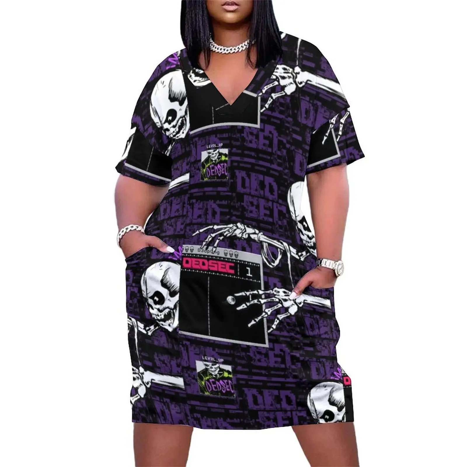 DedsecPurpleWall Loose Pocket Dress evening dresses ladies Dress woman Woman's evening dress
DedsecPurpleWall Loose Pocket Dress evening dresses ladies Dress woman Woman's evening dress