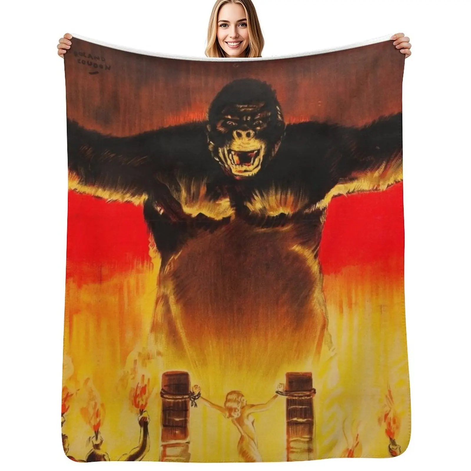 Vintage King Kong Movie Poster Throw Blanket for winter anime Moving Soft Blankets
Vintage King Kong Movie Poster Throw Blanket for winter anime Moving Soft Blankets