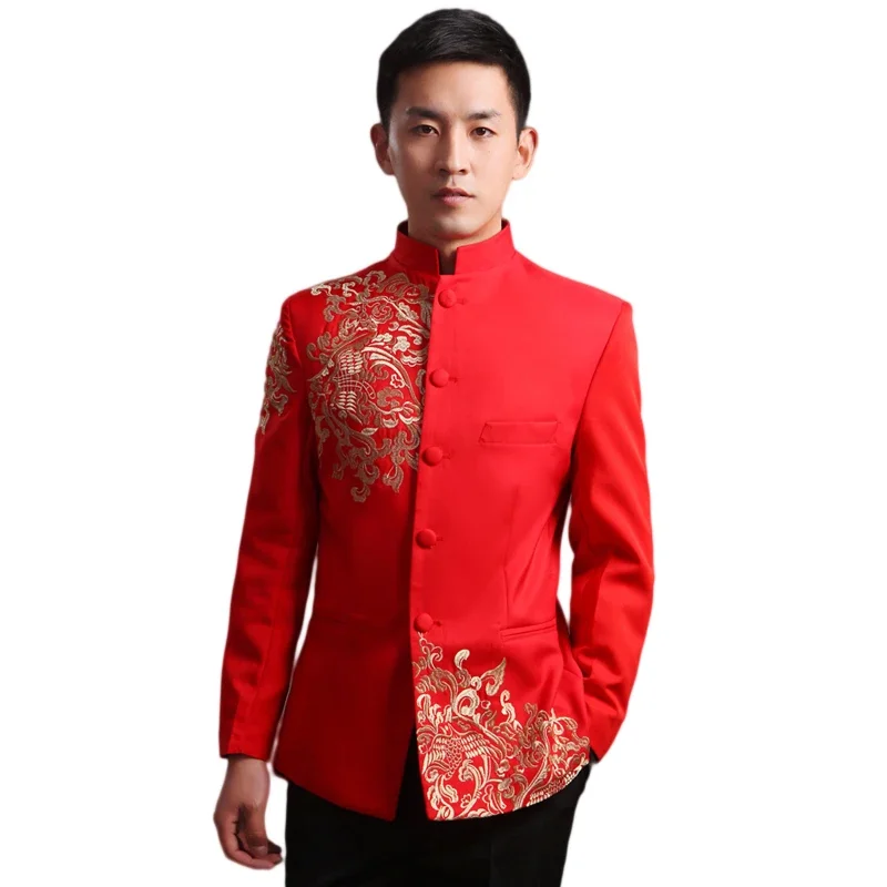 Traditonal China Spring Festivals costume show Tang Clothing bridegroom Zhongshan Wear performance Costume Festivals Casual wear
Traditonal China Spring Festivals costume show Tang Clothing bridegroom Zhongshan Wear performance Costume Festivals Casual wear
