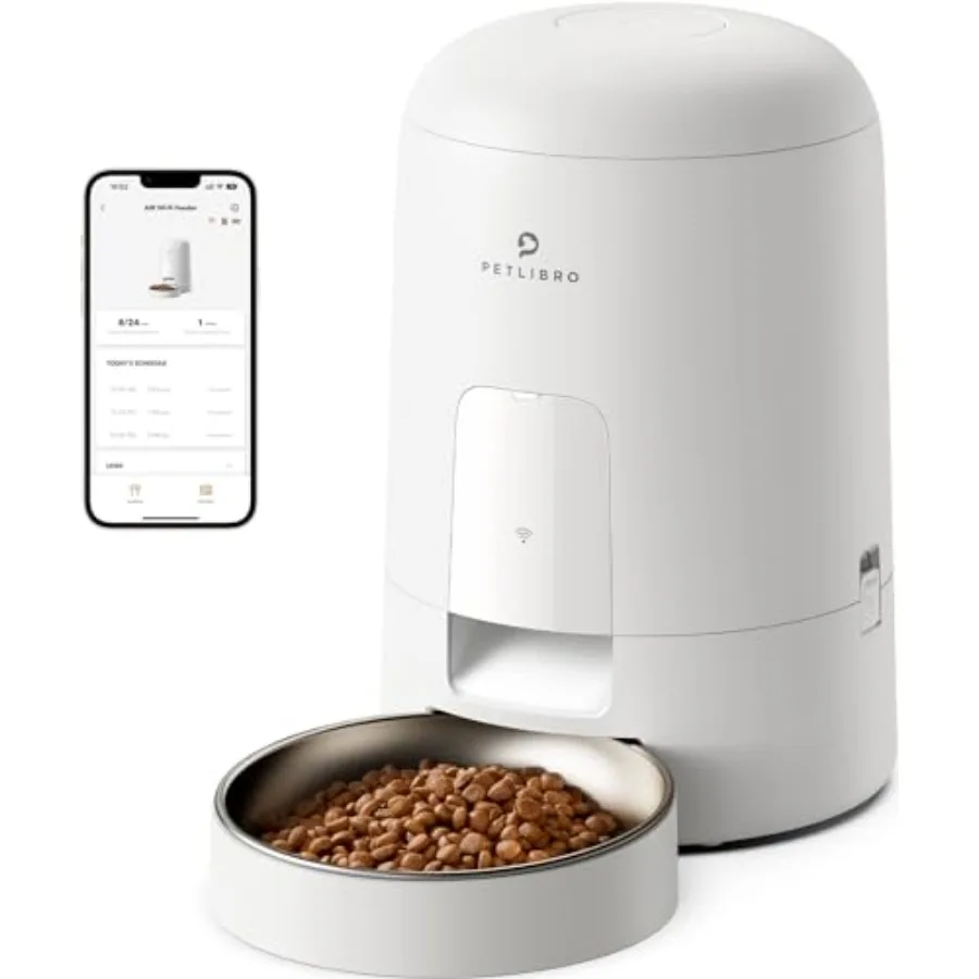 Automatic Cat Feeder Wi-Fi Rechargeable Cats Food Dispenser Battery-Operated with 30-Day Life AIR 2.4G Wi-Fi Timed Pet Feeder f
Automatic Cat Feeder Wi-Fi Rechargeable Cats Food Dispenser Battery-Operated with 30-Day Life AIR 2.4G Wi-Fi Timed Pet Feeder f