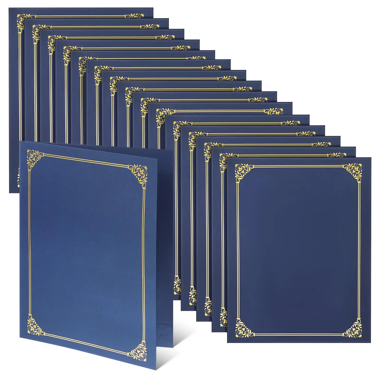 30 Pcs Foil Border Certificate Holder Large Size Paper Frame for Award Diploma Document Folder Office Display
30 Pcs Foil Border Certificate Holder Large Size Paper Frame for Award Diploma Document Folder Office Display