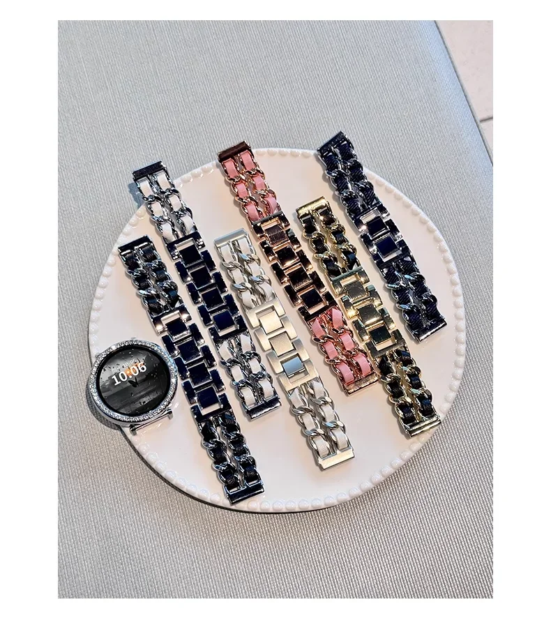 20mm/22mm Luxury band For Samsung Galaxy watch 6 5 4 Classic/Active 2 Leather+metal bracelet Huawei watch GT 4 2-3 pro strap
20mm/22mm Luxury band For Samsung Galaxy watch 6 5 4 Classic/Active 2 Leather+metal bracelet Huawei watch GT 4 2-3 pro strap