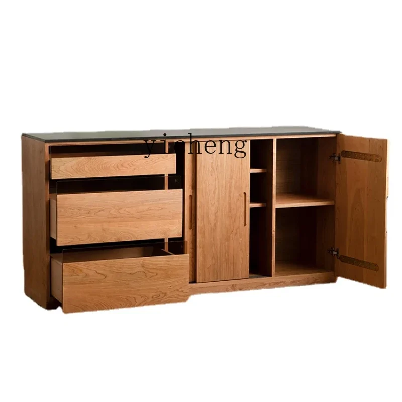 Tqh Wood Cherrywood Sideboard Cabinet Solid Wood Stone Plate Household Tea Cabinet
Tqh Wood Cherrywood Sideboard Cabinet Solid Wood Stone Plate Household Tea Cabinet