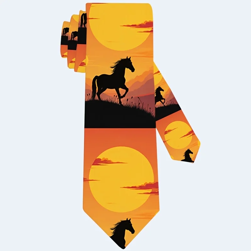 Horse Pattern Printed Tie Soft And Fashionable Accessory For Weddings Dates Parties And Casual Wear Easy To Clean
Horse Pattern Printed Tie Soft And Fashionable Accessory For Weddings Dates Parties And Casual Wear Easy To Clean