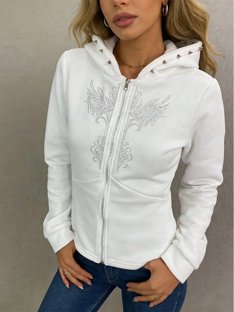 Gothic Trendy Original Ins Style Lulu Hoodie Fitted and Slim fit Women's Fashion New Style Hot Diamond Zipper Hoodie Y2k Clothin
Gothic Trendy Original Ins Style Lulu Hoodie Fitted and Slim fit Women's Fashion New Style Hot Diamond Zipper Hoodie Y2k Clothin