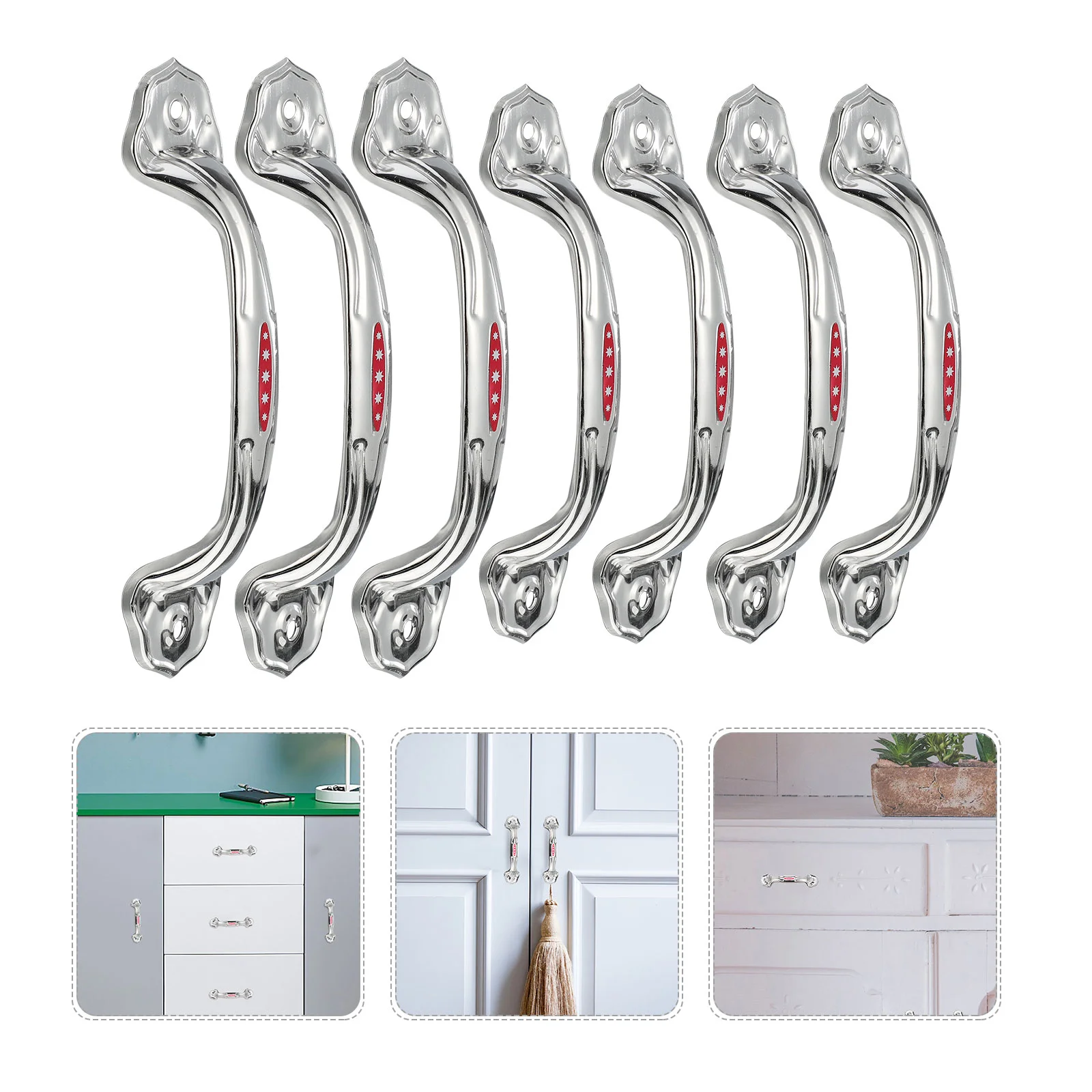 24 Pcs Handles Door Stainless Steel Cabinet Surface Mounted Furniture Accessory Pull Silver Metal Pulls
24 Pcs Handles Door Stainless Steel Cabinet Surface Mounted Furniture Accessory Pull Silver Metal Pulls