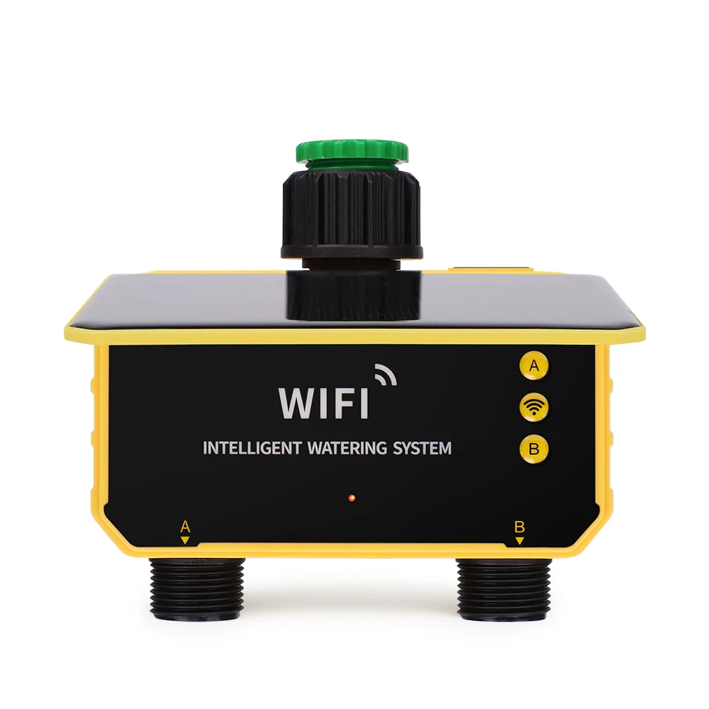 Wholesale New Design Wifi Solar 2 Outlets Water Timer Garden Timing Irrigation Automatic Watering Device Watering Controller
Wholesale New Design Wifi Solar 2 Outlets Water Timer Garden Timing Irrigation Automatic Watering Device Watering Controller