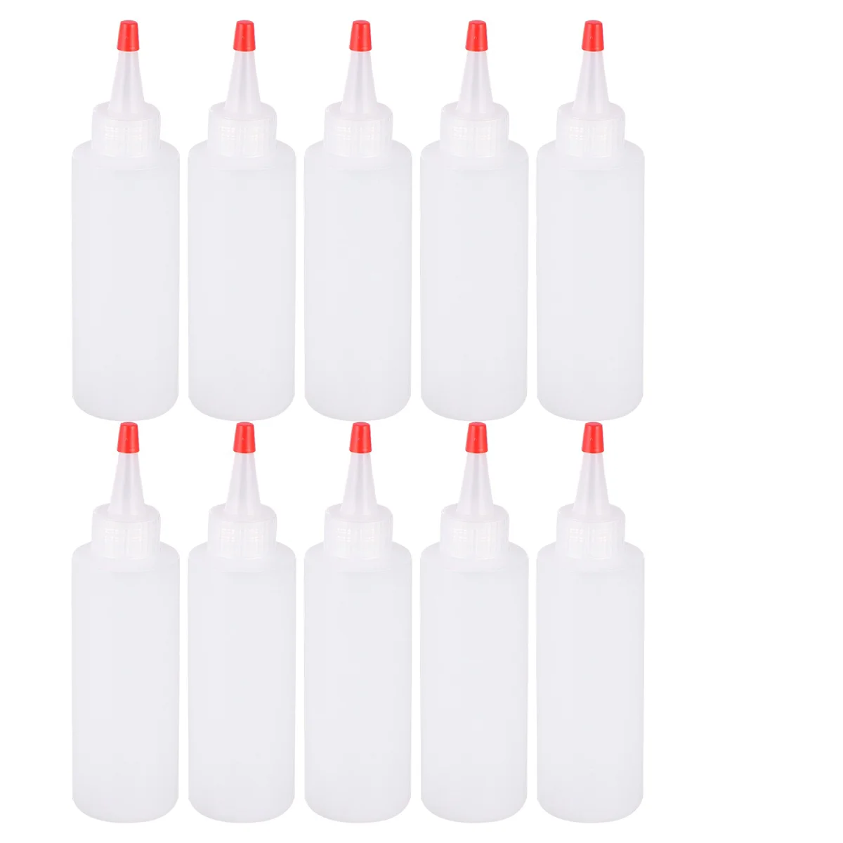 20pcs 120ml Plastic Pointed Mouth Squeeze Condiment Bottles with On Lids Dispensers for Ketchup Mustard Hot Sauces Olive Oil
20pcs 120ml Plastic Pointed Mouth Squeeze Condiment Bottles with On Lids Dispensers for Ketchup Mustard Hot Sauces Olive Oil