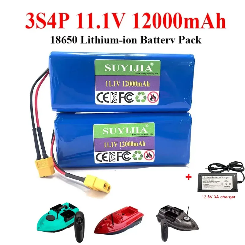 Новый литий-ионный аккумулятор 18650 11,1 В, 12 В, 12000 мАч, 3S4P с BMS для приманки, лодки, резервный источник питания, динамик камеры видеонаблюдения
Новый литий-ионный аккумулятор 18650 11,1 В, 12 В, 12000 мАч, 3S4P с BMS для приманки, лодки, резервный источник питания, динамик камеры видеонаблюдения