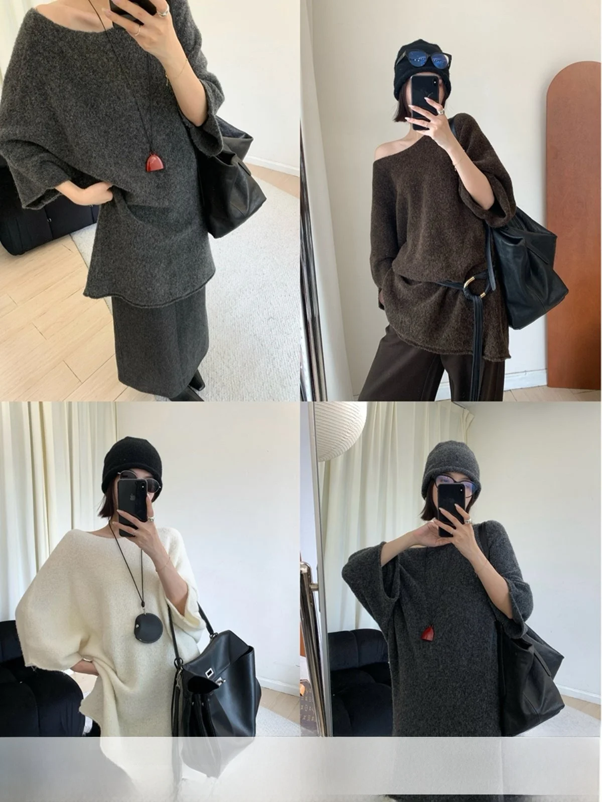 MUCCHIC Женский зимний свитер из шерсти альпаки с круглым вырезом, со спущенным плечом, средней длины рукава, свободного кроя, удобный вязаный джемпер
MUCCHIC Женский зимний свитер из шерсти альпаки с круглым вырезом, со спущенным плечом, средней длины рукава, свободного кроя, удобный вязаный джемпер