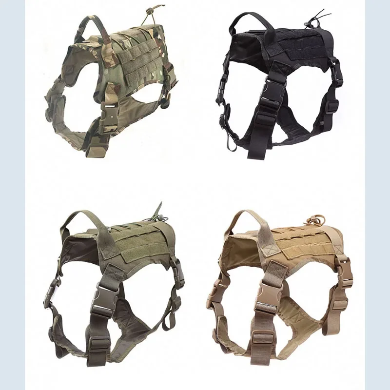 Tactical Dog Vest Breathable Military Training Dog Clothes Harness Adjustable Size Training Hunting Molle Dog Vest Harness
Tactical Dog Vest Breathable Military Training Dog Clothes Harness Adjustable Size Training Hunting Molle Dog Vest Harness