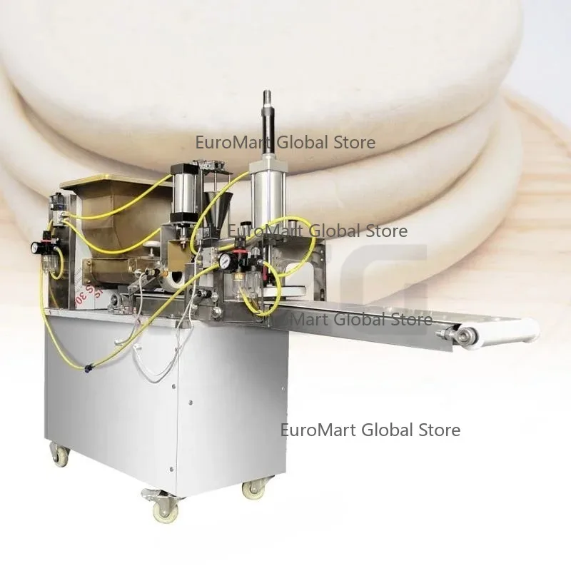 Pneumatic Automatic Dough Rounder Press Pizza Ball Cutter Sheeter Machine And Roti Dough Divider For Bakery Cookie Bread