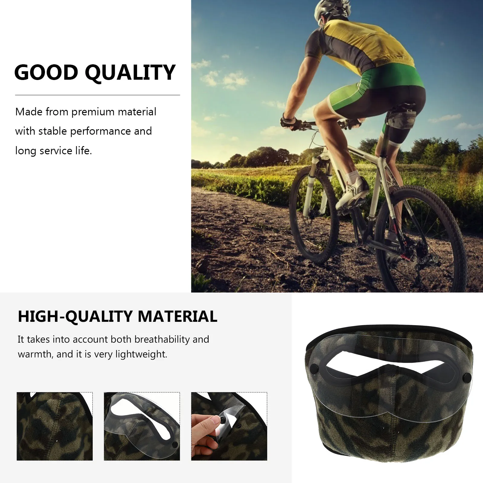 2Pcs Goggle Face Cover Polar Fleece Warm Mask Cycling Muff Winter Sports Full pack Ear Protector Lightweight Breathing
2Pcs Goggle Face Cover Polar Fleece Warm Mask Cycling Muff Winter Sports Full pack Ear Protector Lightweight Breathing
