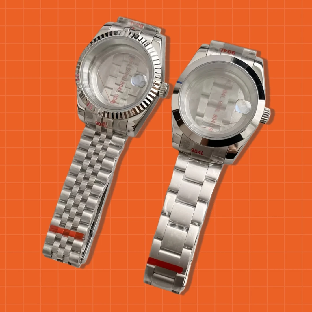 Watch Case and Strap Parts for Datejust Nh35 Nh36 Nh34 Movement 28.5mm Dial Sapphire Glass Case and Strap Set
Watch Case and Strap Parts for Datejust Nh35 Nh36 Nh34 Movement 28.5mm Dial Sapphire Glass Case and Strap Set 