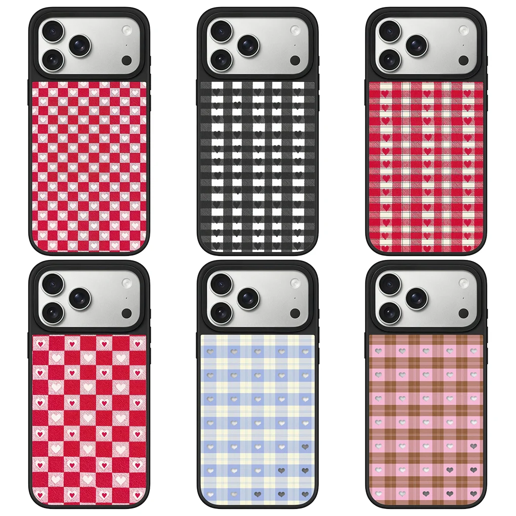 Grid Heart Mirror Surface Magnetic Phone Case Cover for IPhone 12 13 14 15 16 17 Pro Max Case for IPhone 17 Air
Grid Heart Mirror Surface Magnetic Phone Case Cover for IPhone 12 13 14 15 16 17 Pro Max Case for IPhone 17 Air