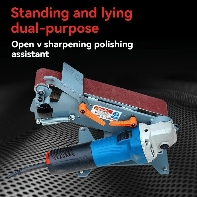 New Small Sand Belt Machine Frame Sharpening Machine Industrial Grade V-angle Grinder Modified Sand Belt Machine Frame