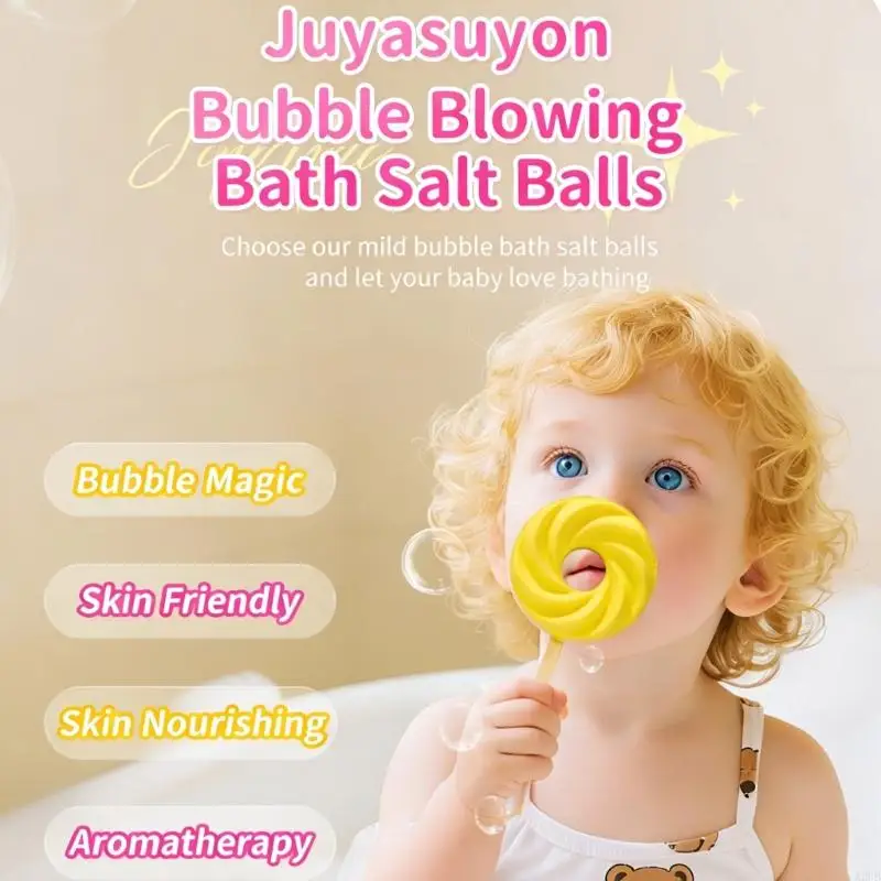Colorful Bath Ball Bombs For Kids Create Bubble With Natural Sea Salt Safe For Sensitive Skin A2UB
Colorful Bath Ball Bombs For Kids Create Bubble With Natural Sea Salt Safe For Sensitive Skin A2UB