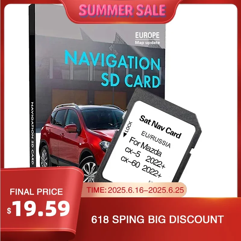 for Mazda CX-5 CX-60 2022+ SD Card Europe Russia 2022 Navigation KAAA66 Sat Nav Maps 32GB Free Shipping
for Mazda CX-5 CX-60 2022+ SD Card Europe Russia 2022 Navigation KAAA66 Sat Nav Maps 32GB Free Shipping