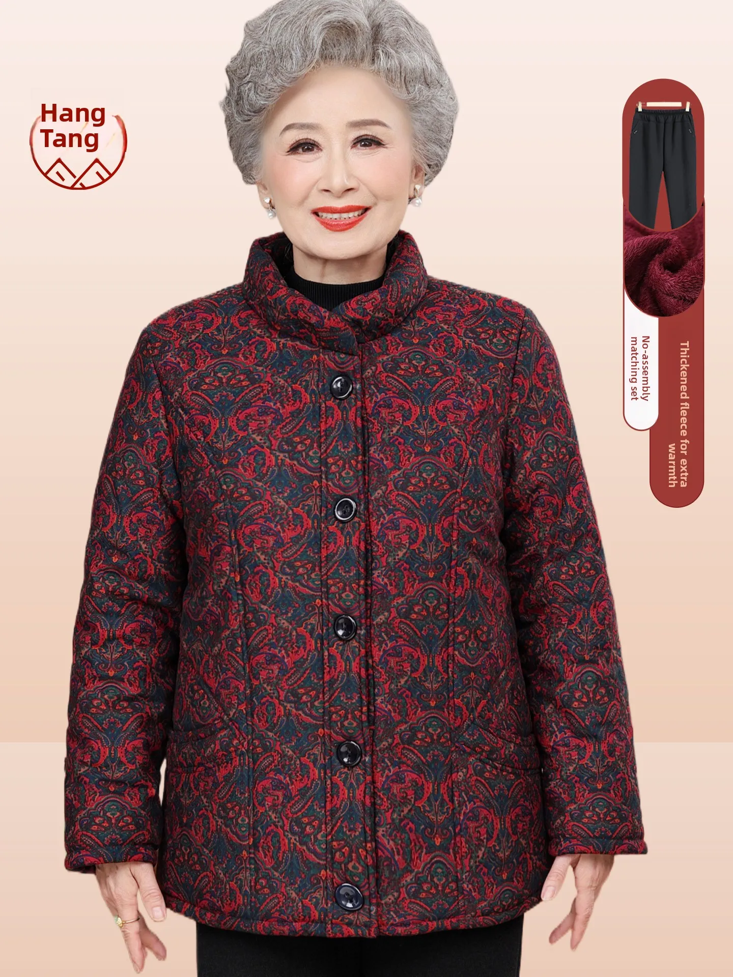 plus Size Winter Jaet for Middle-Aged And ly Women Floral Print Fce Lined Thiened Cotton Coat Faionable Loose Fit
plus Size Winter Jaet for Middle-Aged And ly Women Floral Print Fce Lined Thiened Cotton Coat Faionable Loose Fit