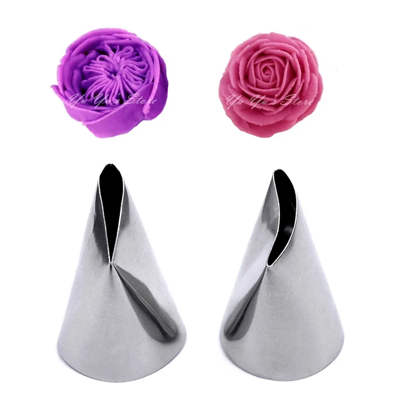 2 Pcs/set Large Rose Petal Tips Icing Nozzle Decorating Tip Sugarcraft Cake Decorating Tools Baking Tools Bakeware Pancake mold
2 Pcs/set Large Rose Petal Tips Icing Nozzle Decorating Tip Sugarcraft Cake Decorating Tools Baking Tools Bakeware Pancake mold