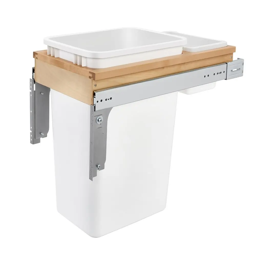 Top Mount Single Pullout Under Cabinet 50 Quart Kitchen Trash Cans or ull Height Cabinet, 150 Pound Rated ull-Extension Slides,
Top Mount Single Pullout Under Cabinet 50 Quart Kitchen Trash Cans or ull Height Cabinet, 150 Pound Rated ull-Extension Slides,