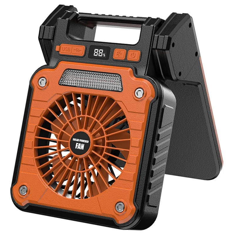 ABKO-Solar 20000Mah Electric Fan With Led Lights For Tents, Car Camping Hooks And Usb&Solar Charging For Hiking, Fishing
ABKO-Solar 20000Mah Electric Fan With Led Lights For Tents, Car Camping Hooks And Usb&Solar Charging For Hiking, Fishing